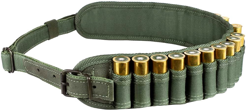 genuine leather 12 Gauge GA 44 shotgun Shotgun shotshell shoulder bandolier 