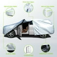 thumbnail image 5 of Car Cover Fit for SUVs 193"-208" Car Cover Waterproof All Weather Car Covers for Automobiles UV Protection Car Covers Snow Resistant Outdoor Full Exterior Covers, 5 of 7