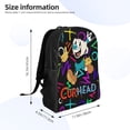 thumbnail image 4 of Cuphead Logo Backpack Lightweight Unisex Basic Daypack Bookbag Laptop Satchel Rucksack For Travel School Office Daily, 4 of 8