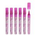 thumbnail image 1 of Unique Bargains Metallic Marker Pens, 6 Pack Paint Pens Shimmer Colored Markers Shine Art Marker Pen, Rose Red, 1 of 7