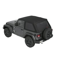 Bestop - 56862-17 - Trektop Slantback Soft Top Fits select: 2018-2019,2021 JEEP WRANGLER UNLIMITED