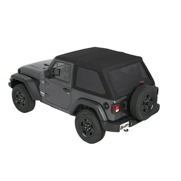 Bestop - 56862-17 - Trektop Slantback Soft Top Fits select: 2018-2019,2021 JEEP WRANGLER UNLIMITED