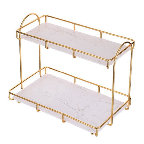 Organizador de Maquillaje Ligero de Lujo para Encimera Productos para el Cuidado de la Piel Organizador de Perfume para CosméTicos Estante de Almacenamiento para BañO C