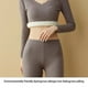 thumbnail image 3 of Minnieouse Camisa térmica Ropa interior de invierno Ropa de abrigo Moda Tamaño compacto Lavable Top Lencería larga Suministros para mujeres flexibles al Ropa interior Verde SG Minnieouse AP013685-03, 3 of 6