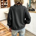 thumbnail image 3 of Womens Ruffle V Neck Long Sleeve Loose Fit Pullover Sweatshirt, Long Sleeve Drop Shoulder Relaxed Fit Soft Casual Pullover Sweatshirt, 3 of 5