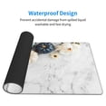 thumbnail image 4 of Balery Pumpkin And White Marble Mouse Pad ,15.8x29.5 In Large Gaming Mouse Pad Desk Mat Long Non-Slip Rubber Stitched Edges,Waterproof Mousepad Desk Mat For Gamer Office Home, 4 of 9