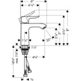 thumbnail image 4 of Hansgrohe 31121001 Metris 110 Single Hole Faucet Cool Start, Chrome, 4 of 4