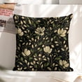 thumbnail image 6 of floral pattern green leaves Linen toss pillowcase decoration pillowcase gifting preferred 20x20 inch cushion cover 4 sets sofa pillowcase sofa bedroom living room car, 6 of 8