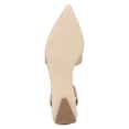 thumbnail image 4 of YDN Women Pointed Toe Slingback D'orsay Pumps Elastic Backstrap Low Block Heels Elegtant Prom Date Work Sandals Size 8 Light Pink, 4 of 4