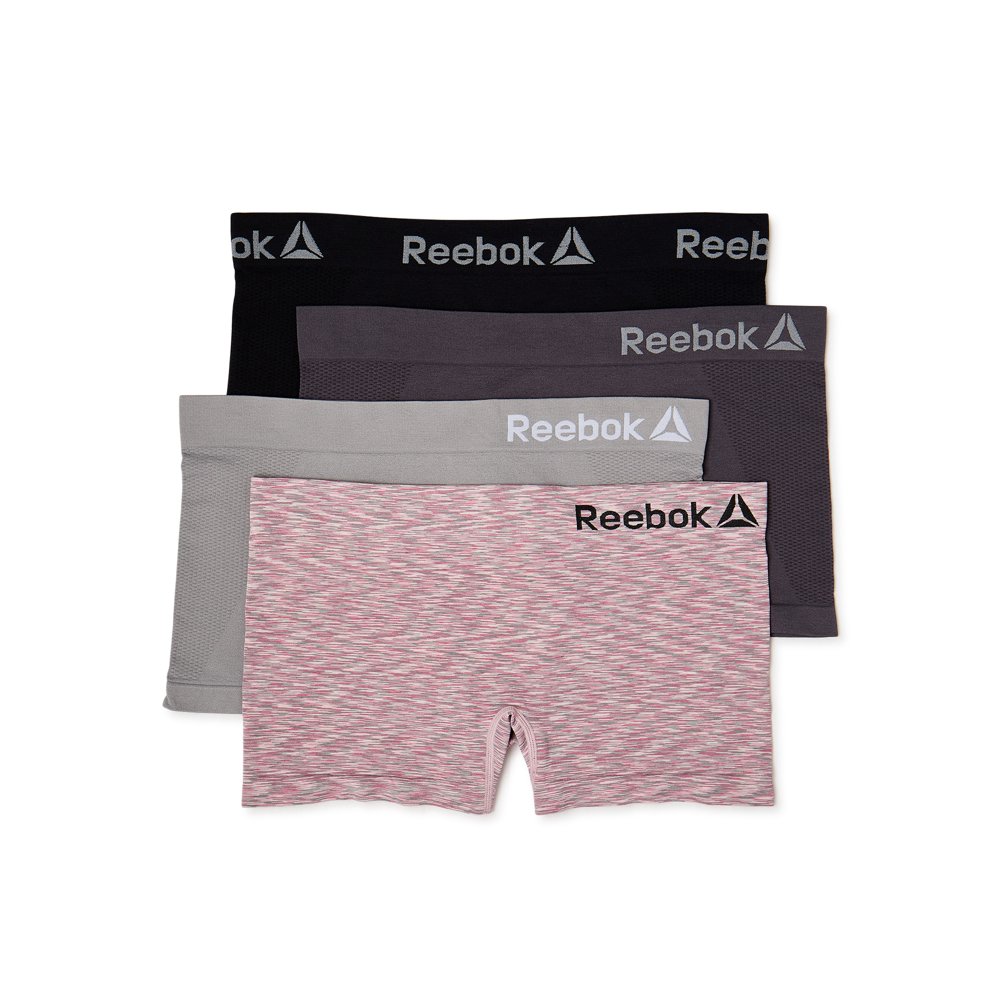 Reebok Reebok Women's Seamless Boyshort Panties, 4Pack