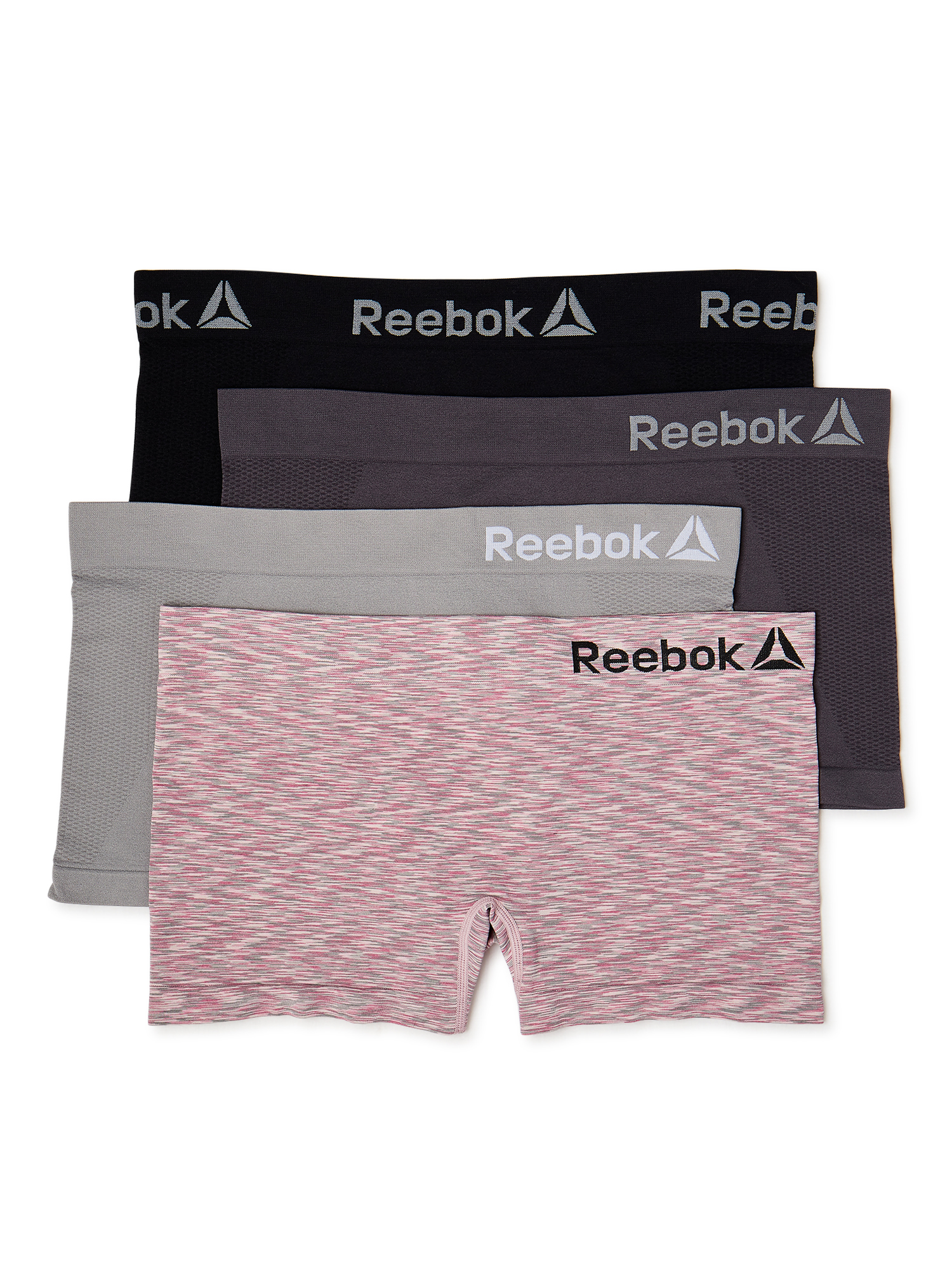 Reebok Women's Underwear Seamless Boyshort Panties, 4-Pack - image 4 of 6