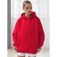 thumbnail image 3 of Osfvolr Women Oversized Sweatshirt Long Sleeve Hooded Sweatshirt Fall Winter Fashion Loose Casual Pullover Tops Red XL, 3 of 6