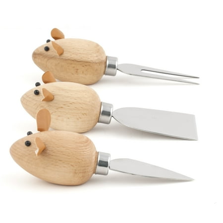 - Kikkerland Mouse Cheese Knives, Set of 3