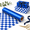 Blue - Checkered-17in*32.8ft(46.8sq.ft.), variant on Navy Blue - Checkered 17in*32.8ft(46.8sq.ft.)Reversible Gift Wrap Paper