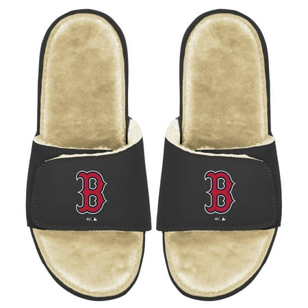 

Men s ISlide Black/Tan Boston Red Sox Faux Fur Slide Sandals