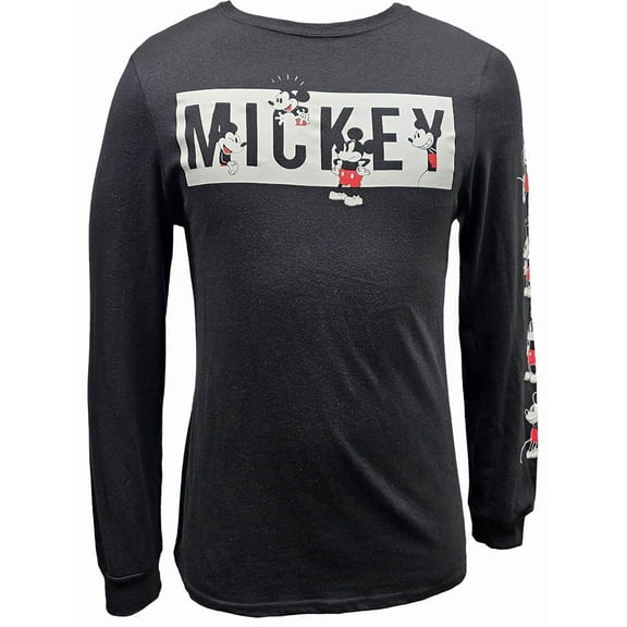 Disney Mickey Mouse Long Sleeve Pullover Tee, (Men's or Women's)
