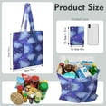 thumbnail image 2 of Alien Canvas Tote Bag – Space Galaxy Astronaut Planet Starry Night Cosmos Outer Space Cute Celestial Star Constellation Moon and Stars Nebula Sci-fi Lovers Reusable Tote Bag Eco-Friendly Foldable, 2 of 6
