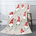 thumbnail image 4 of Amarainy Love Gnomes Pattern Flannel Throw Blanket For Winter Gift Home Sofa Bed Decoration 50x60 inch, 4 of 5
