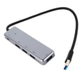 thumbnail image 2 of Concentrador USB 5 en 1, 4 puertos USB 3.0 y 1 puerto USB C, transmisión rápida de datos, estación de acoplamiento USB portátil, 2 of 14