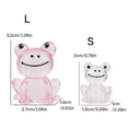 thumbnail image 3 of 10 Piece Miniature Frogs Garden Sculpture Resin Clear Cartoon Statue Ornaments For Home Office Garden Decorations, 3 of 8