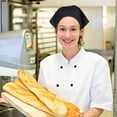 thumbnail image 3 of Turban Chef Hat Triangle Scarf Restaurant Work Hat Women's Adjustable Sweatband Headwrap Working Cap Soft Breathable, 3 of 8