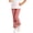 Pink, variant on Lmnyox Leggings for Toddler Girls Textured Plain Ruffle Trim Elastic Waist Leggings Casual Fashion Pants