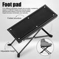thumbnail image 3 of Visland Guitar Foot Stool Height Adjustable Folding Leg Rest with Anti-Slip Rubber Pads Guitar Step Footstool for Classical Guitar Players, 3 of 7