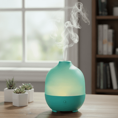 MAINSTAYS AROMATHERAPY ESSENTIAL OIL DIFFUSER, COOL MIST, TEAL, 100ML