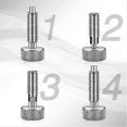 thumbnail image 5 of 2 Pcs Hand Retractable Spring Plunger Stainless Steel Lock Out M6 Type Quick Release Pins For Rolling Toolbox Packout, 5 of 5