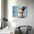 thumbnail image 3 of Nawypu  Christmas Snowman Winter Decorations Artwork Print on Canvas, Christmas Theme Wall Art Decorations for Home Living Room Decor, 3 of 4
