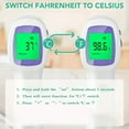 thumbnail image 5 of Infrared Digital Body Thermometer, 3 Colors Backlight, 50 Memories Recall, All Ages, 5 of 8