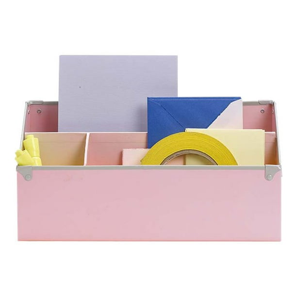 Design Ideas Frisco Paperboard Desk Organizer, Pink - Walmart.com ...