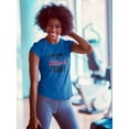 thumbnail image 2 of "Training For Shopping Day" Quote Weight Graphic Women T-Shirt, Female XX-Large, 2 of 4