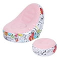 thumbnail image 3 of Portable Elastic Inflatable Sofa, Non-Slip Inflatable Lounge Chair, For Leisure Napping Pink 116x98x83cm, 3 of 8