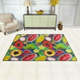 thumbnail image 3 of Dreamtimes Lightweight Carpet Mats, 31 x 20 inches Area Soft Rugs Floor Mat Doormat Decoration for Rooms Entrance Watercolor Exotic Fruits, 3 of 6