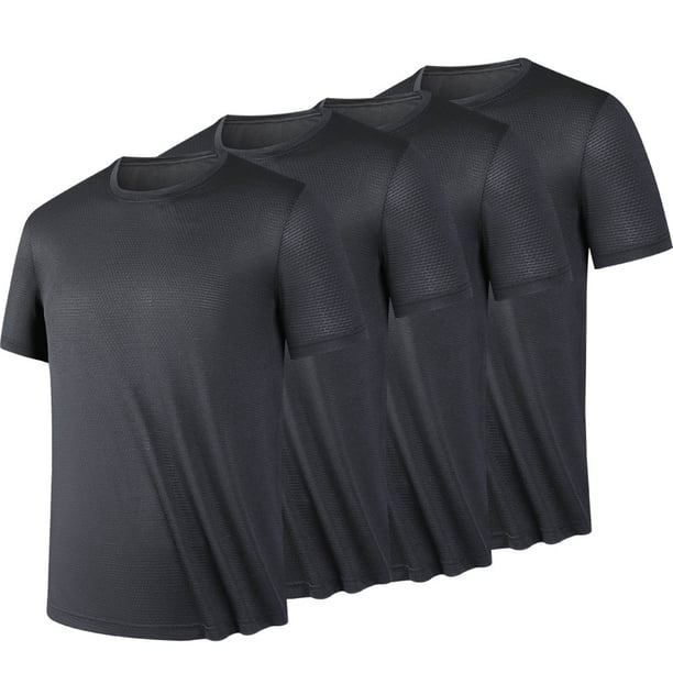 pstuiky camisetas de hombre, Camisa/camiseta informal de verano para hombre, con cuello redondo y botones lisos, para uso diario y al aire libre camisas casuales para hombre xl