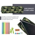 thumbnail image 5 of Fotbe Camouflage Shark Pattern Leather Pencil Case, Pencil Pouch with Durable Zipper, Compact and Stylish Organizer for Stationery, Art Supplies, Travel Essentials, 5 of 7