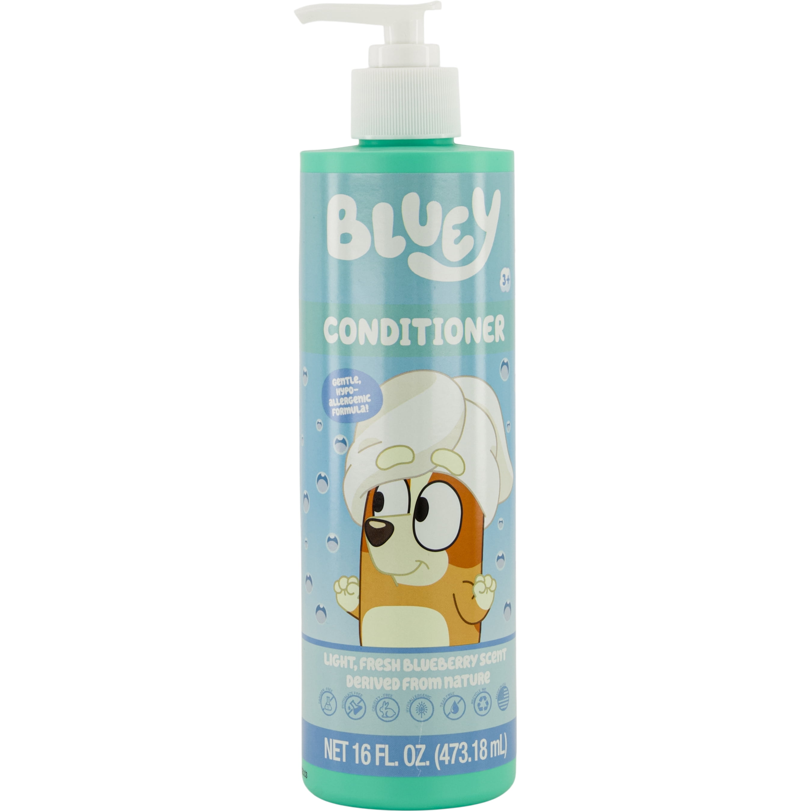 Bluey Conditioner, 16 oz, Light Fresh Melon Scent, Ages 3+