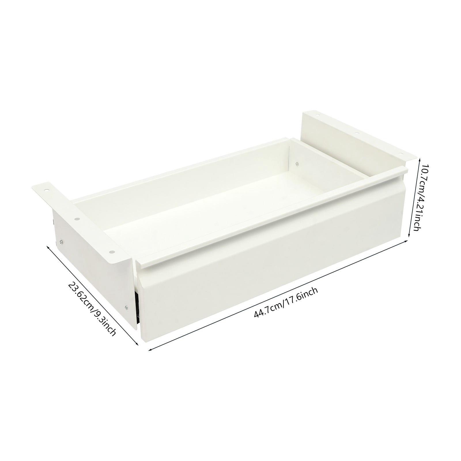 Under Desk Mounted Sliding Pull-out Drawer, Under Desk Drawer Slide Out,Workbench Drawers Storage Organizer Undermount Drawer