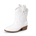 thumbnail image 5 of DREAM PAIRS Girls Cowboy Boots Low Heel Western Embroidered Mid Calf Cowgirl Boots for Toddler Little Kid Big Kid, 5 of 6