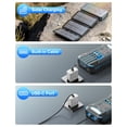thumbnail image 3 of Hicyzoe Solar Charger Power Bank 49800mAh Wireless Portable Phone Charger Built-in 4 Cables and 4 Solar Panels,12W QC3.0 Fast Charging USB-C Battery, 3 of 8