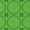 thumbnail image 1 of Ahgly Company Machine Washable Indoor Square Transitional Lime Green Area Rugs, 6' Square, 1 of 7