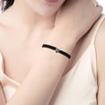 thumbnail image 2 of Bracelet Product 2 Featuring 26 Initial Copper Heart Woven Bracelet with Heart Charm for Men Women Girls and Versatile, 30-40 cm, BlackK, 2 of 8