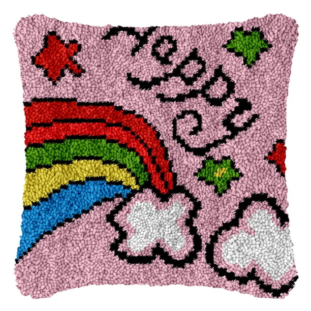 Injueey Kits de ganchos para bordado de alfombras, desarrollar Hobby, Kits de bordado de segmentos prácticos, Kits de bordado DIY Artesanía BZ417