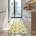 thumbnail image 4 of Yellow Lemon Fruit Slices White Pattern Kitchen Rug Mat,Kitchen Runner Rugs Non Skid Washable,Decorative Kitchen Floor Mats for Kitchen,Sink,Laundry,17"x47.2", 4 of 7