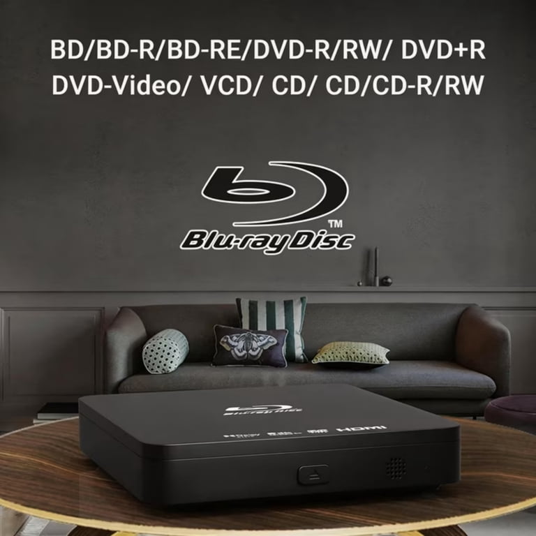 Tojock Blu-ray DVD Player for TV, HDMI Compact, 1080P Playback