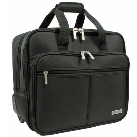 Geoffrey Beene Rolling Business Case, Black, One Size, Telescopic handle By Geoffrey-Beene