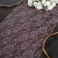 thumbnail image 3 of BalsaCircle 12x108 in Violet Amethyst Rose Floral Lace Table Runner Wedding Party Events Reception Home Decorations Supplies, 3 of 8