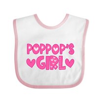 Inktastic Pop Pop's Girl Girls Baby Bib
