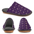 thumbnail image 4 of IAUYY Memory Foam House Slippers Suitable for Both Men and Women. Comfortable, Anti-Slip Plush Flat-Bottomed Slippers The Best Holiday Gift Purple Detail Elements, 4 of 9